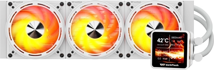 Bază din cupru și radiator eficient de 360 mm