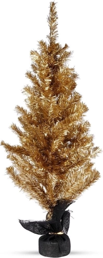 Brad de masă auriu de Crăciun 90 cm
