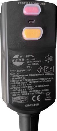 Utilizare sigură datorită protecției diferențiale RCD