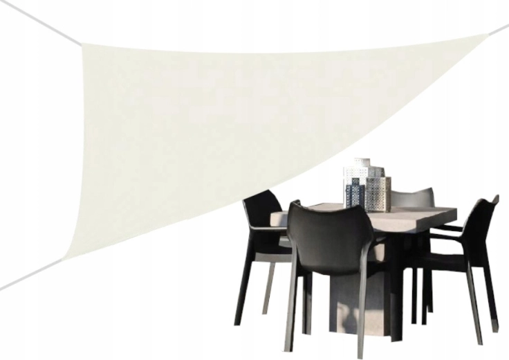 Prealină de umbrire triunghiulară bej 3 × 3 × 3 m