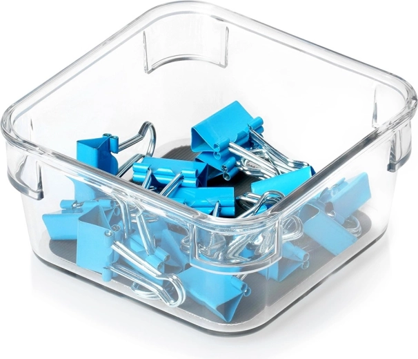 Organizator de depozitare pătrat GREY 9 × 9 × 4,5 cm