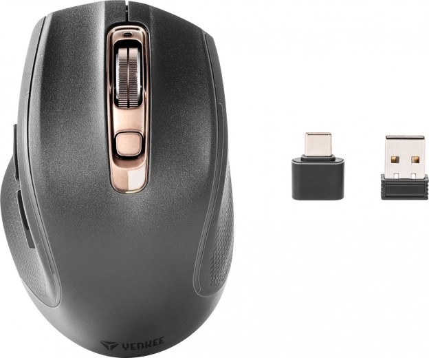 Conectare la 3 dispozitive: Bluetooth + USB‑A/USB‑C 2,4 GHz