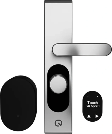 Shelly LOQED Touch 2S încuietoare inteligentă fără cheie pentru ușă, argintie