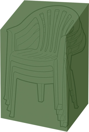 Prelată de acoperire pentru 4 scaune de grădină 61 × 68 × 107 cm, PE 90 g/m², verde