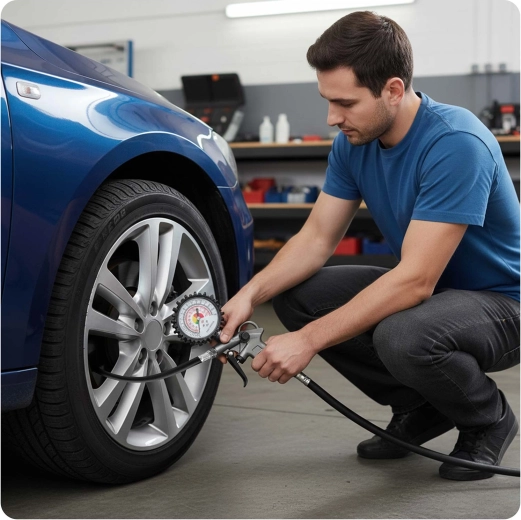 Umflare precisă cu manometru