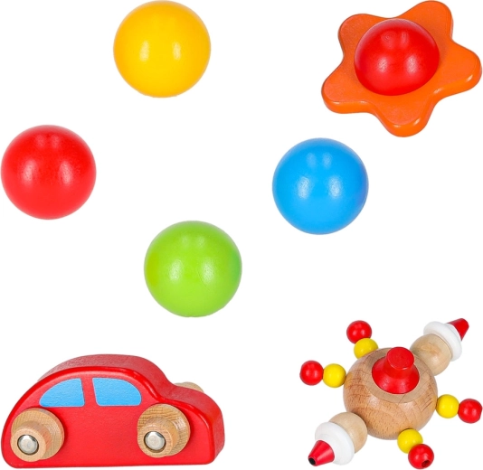 Accesorii din lemn incluse în pachet