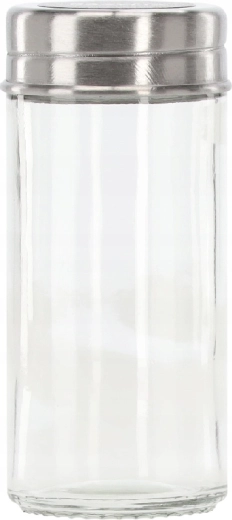 12 borcane transparente cu capace din inox