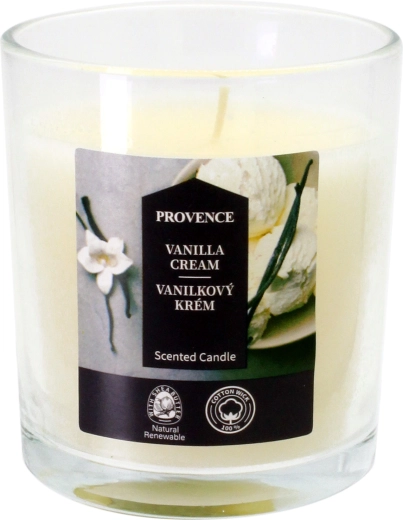 Lumânare în pahar Cremă de vanilie 7 × 8 cm, 135 g