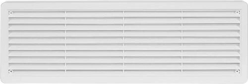 Grilă de ventilație pentru uși 400 × 130 mm, albă, 2 buc.