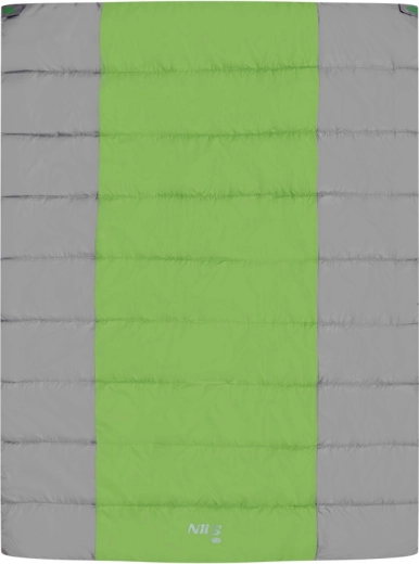 Sac de dormit tip pătură pentru două persoane NILS Camp