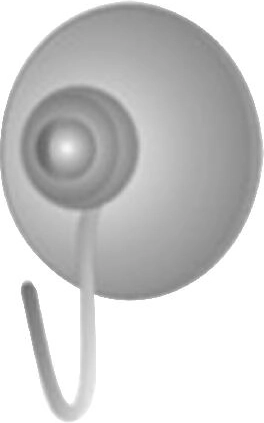 Ventuze albe cu cârlig, set 2 buc.