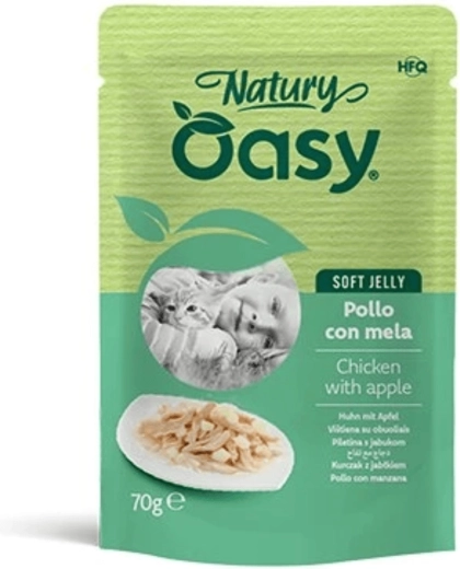 Oasy Natury Soft Jelly pui cu măr pliculeț 70 g