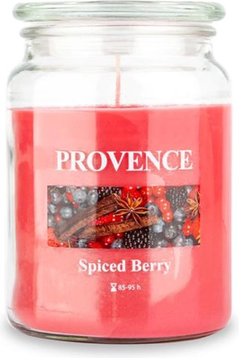 Lumânare parfumată în sticlă PROVENCE spiced berry 95 ore