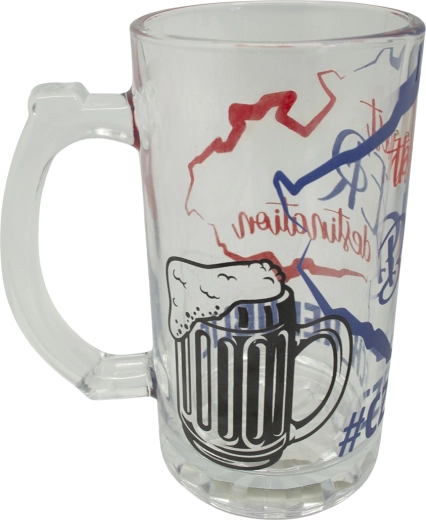 Halbă din sticlă pentru bere 500 ml