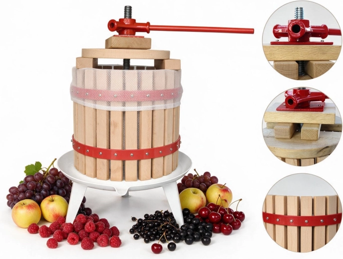 Teasc manual cu șurub pentru fructe, 12 l