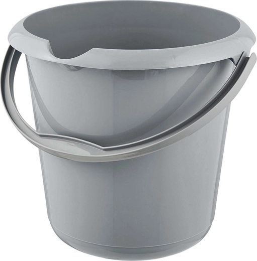Găleată din plastic cu gura de scurgere 10 l gri