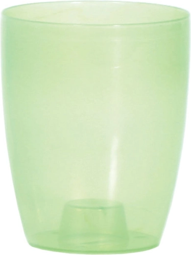 Ghiveci pentru orhidee Coubi Orchid 13 cm – verde mat transparent