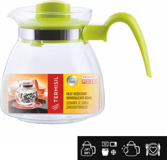 Cană din sticlă termorezistentă Termisil Maja 1,25 l