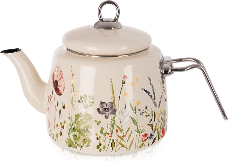 Ceainic smălțuit crem Maki 1,6 l