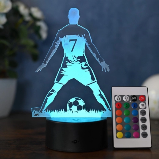 Efect 3D impresionant al fotbalistului