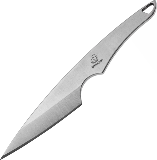 BeaverCraft NCK2 cuțit de gât cu teacă din piele