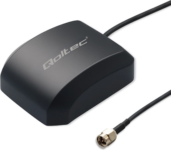 antena GPS/GLONASS mobilă cu bază magnetică, omnidirecțională, 28 dBi, 50 W, SMA