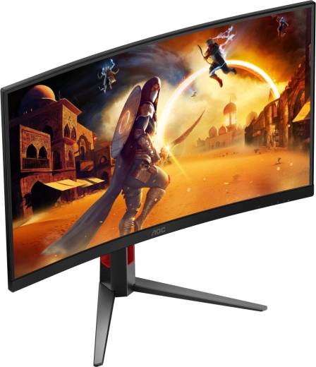 Imagine curbată 27" QHD pentru o imersiune mai mare în joc