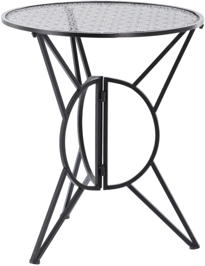 Masă rotundă stabilă cu blat perforat