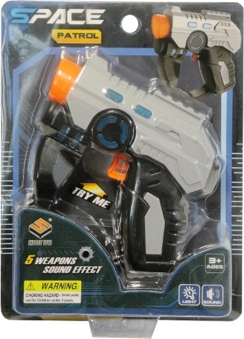 Pistolă pentru săgeți din spumă cu lumină și sunet