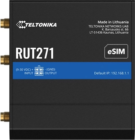 Teltonika RUT271 router LTE industrial cu eSIM - 1 bucată