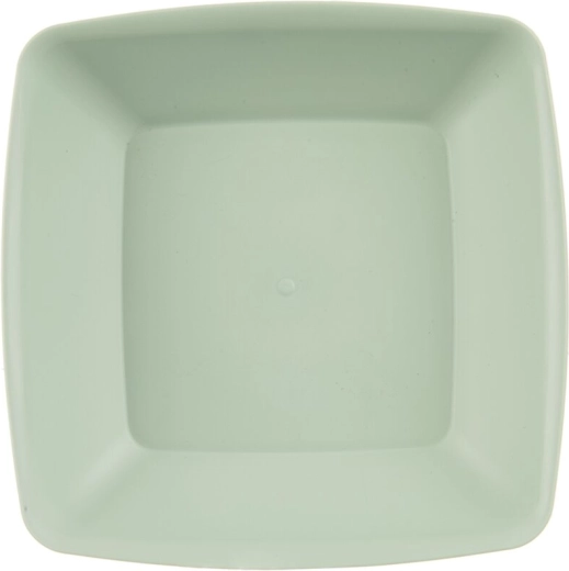 Farfurie adâncă din plastic Sandy, verde, 17,5 × 17,5 cm