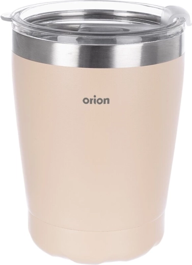 Orion cană termo din inox cu capac, bej, 0,41 l