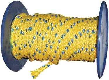 Frânghie împletită din polipropilenă fără miez 12 mm, colorată – 100 m