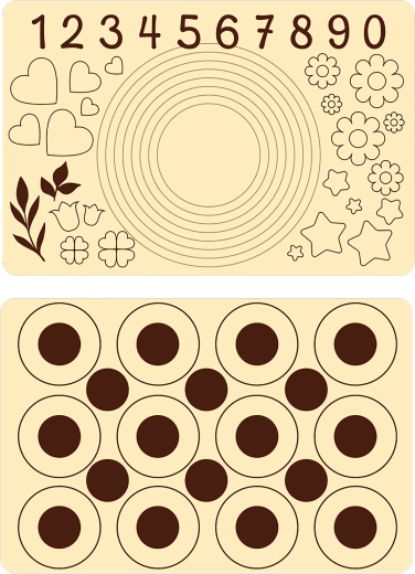 Covoraș de copt din silicon 60 × 40 cm crem