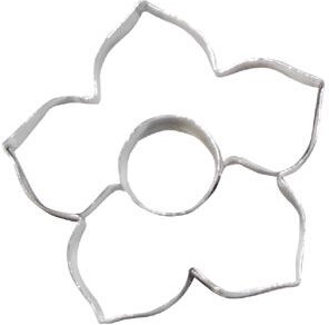 Formă de decupat pentru prăjituri floare de crin cu rotiță