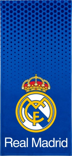 Prosop de baie din bumbac Real Madrid albastru 75 × 150 cm