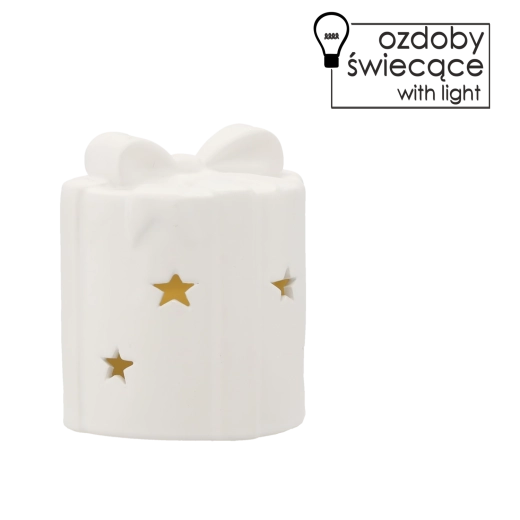 Figurină LED de Crăciun cu lumină 10 × 10 × 11,7 cm