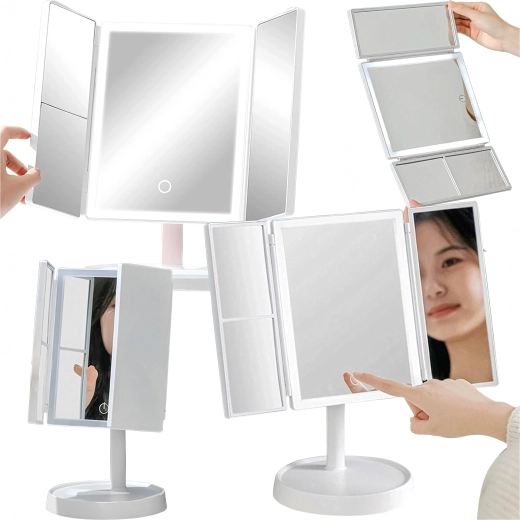 Câmp vizual larg datorită celor trei panouri