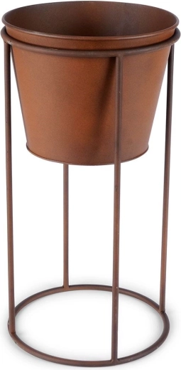 Execuție metalică durabilă, finisaj ruginit