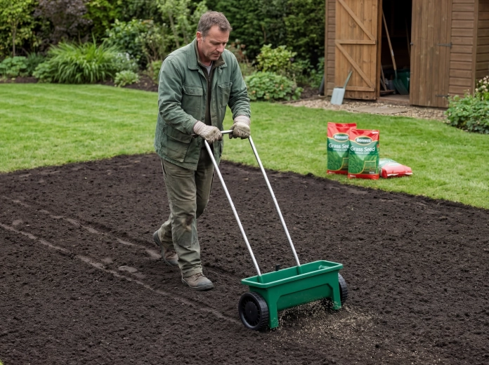 Distribuție uniformă pentru un gazon des