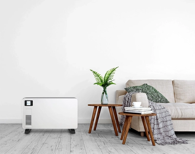 Încălzire rapidă datorită puterii de până la 2300 W și ventilatorului
