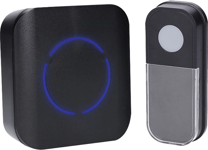 Sonerie wireless Solight pentru priză, 180 m, neagră, cu Learning code