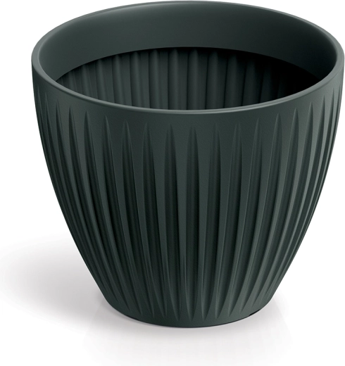 Ghiveci de flori din plastic Latia Round 30 cm antracit