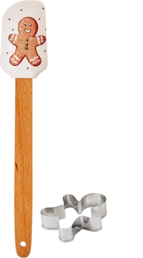Set pentru copt turtă dulce, 2 piese, mix de decoruri