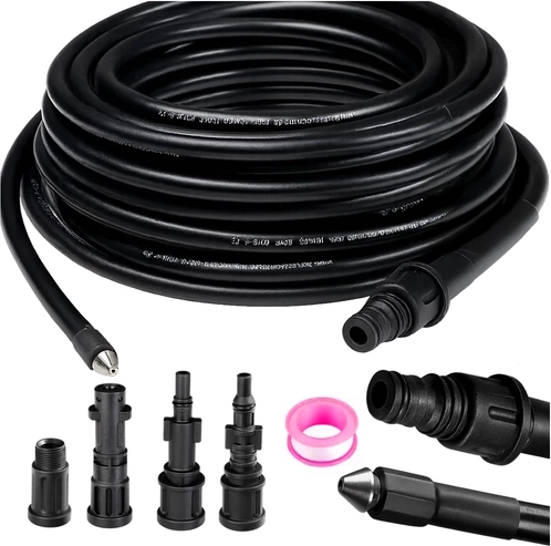 Furtun pentru curățarea țevilor cu adaptor 20m Ruhhy