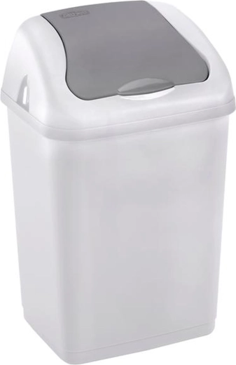 Coș de gunoi din plastic cu capac basculant HEIDRUN 9 l