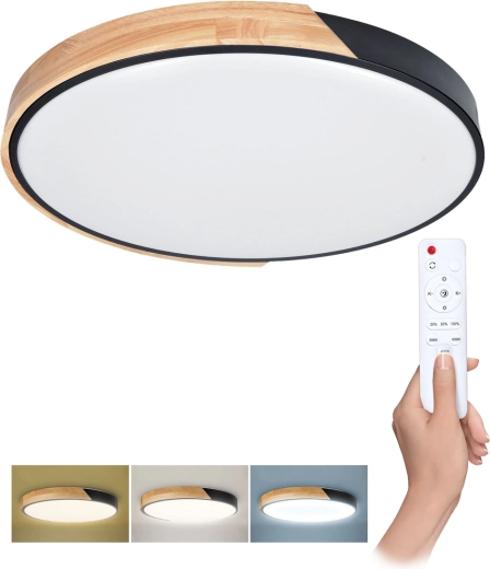 Solight corp de iluminat LED pentru tavan/perete Polia cu telecomandă 46 W 3220 lm 40 cm dimabil CCT