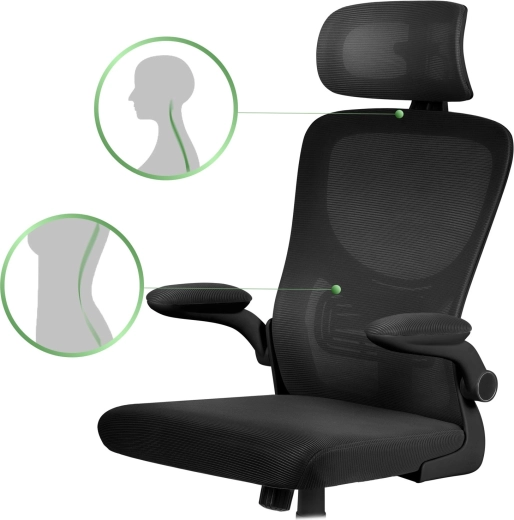 Suport ergonomic pentru spate și microsită respirabilă