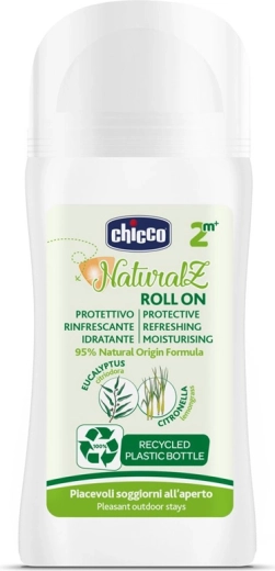 Chicco NaturalZ roll-on protector și răcoritor împotriva țânțarilor, 60 ml