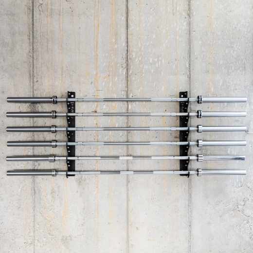 Depozitare sigură pentru până la 6 bare olimpice